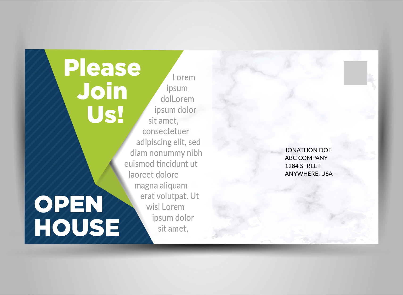 Open house postcard mailer