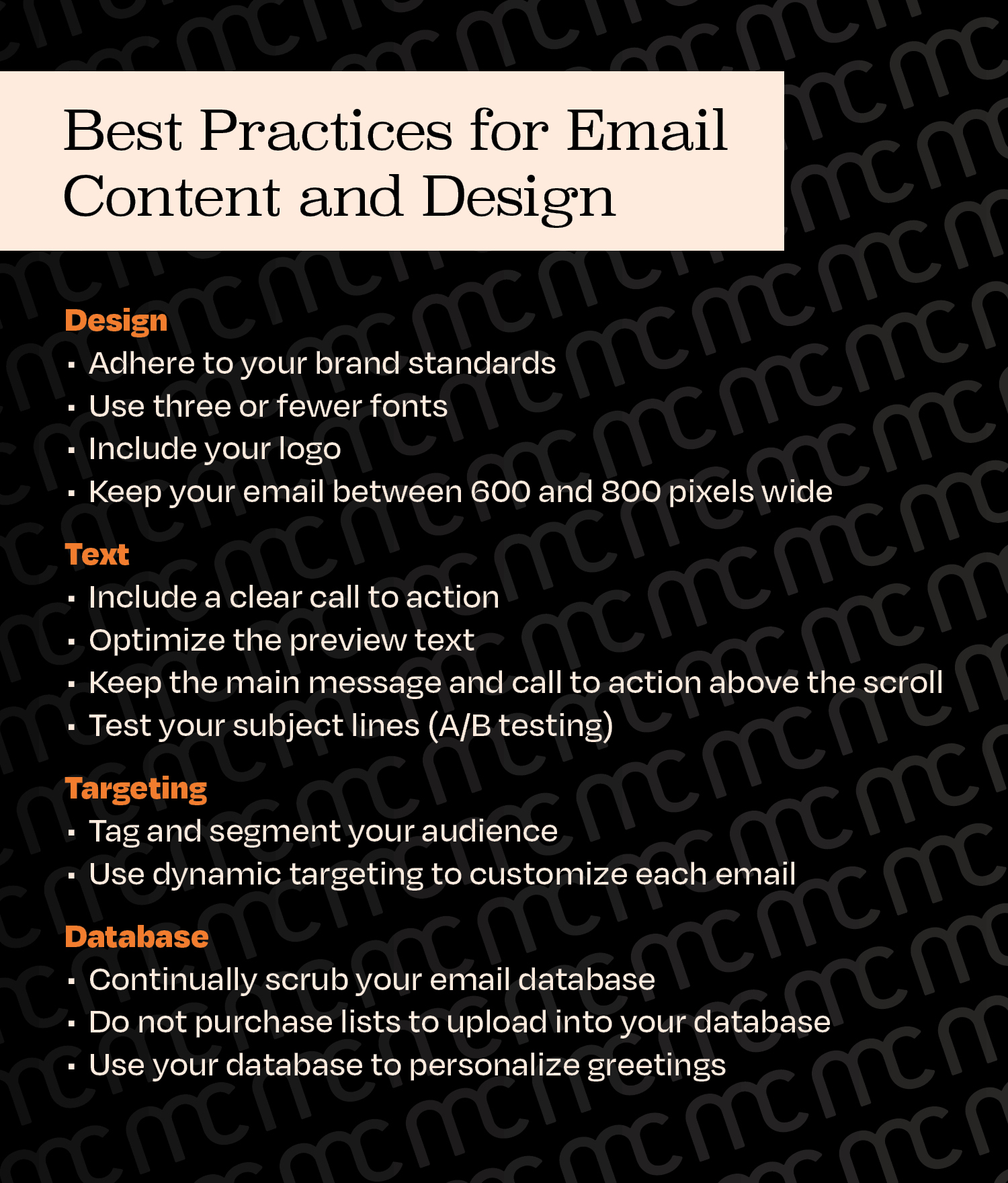 Best Practices for Email Content and Design