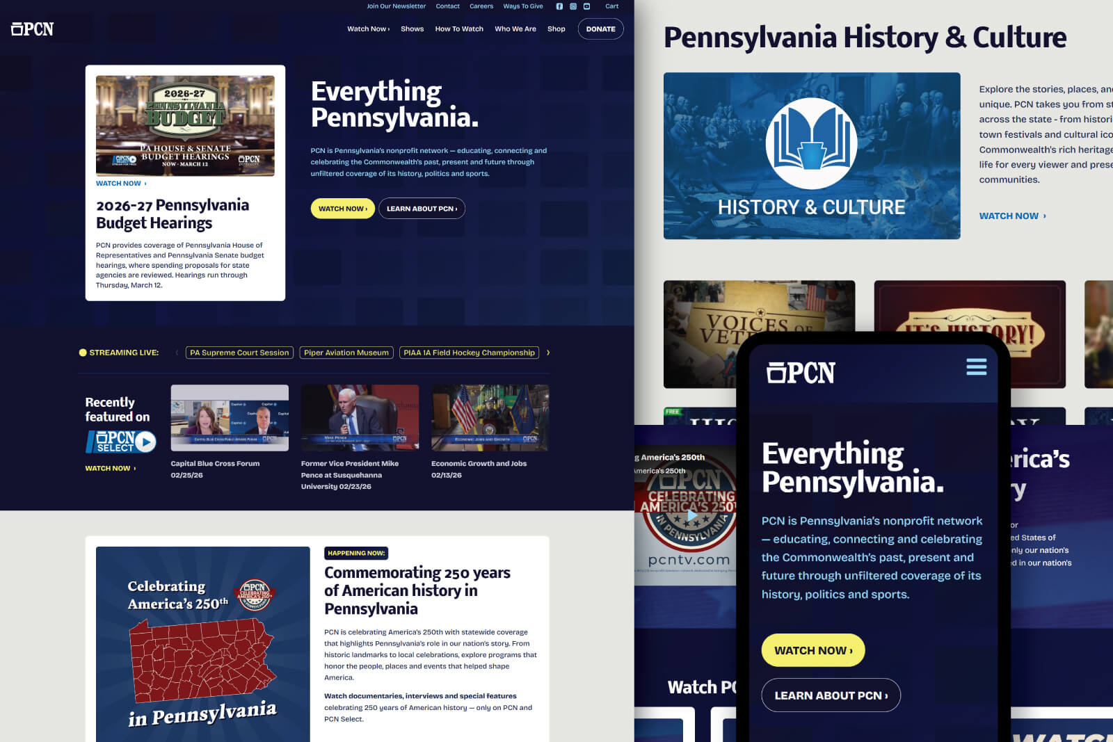 A Reimagined Online Presence for Historic TV Network